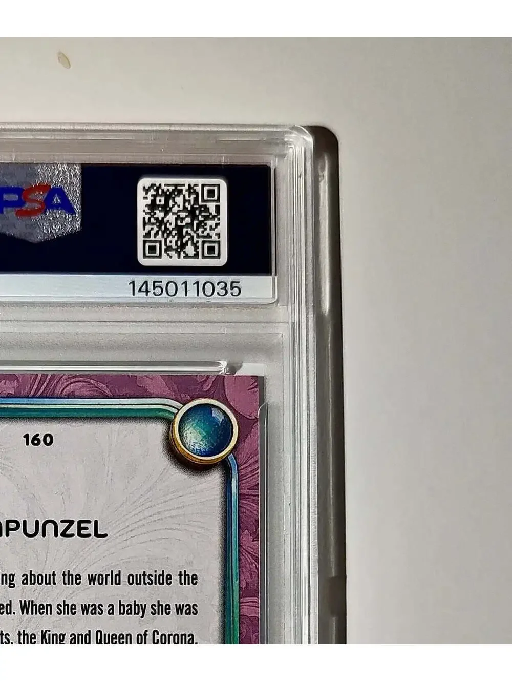 Rapunzel 2025 Topps Disney Cartoon Princess #160 Card Tangled PSA 8